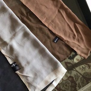 Vintage Ralph Lauren Double Sided Silk Scarfs